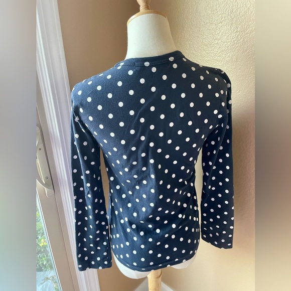 Comme Des Garcons Play - Dot Print Long Sleeve Crewneck T-Shirt - Picture 5 of 7